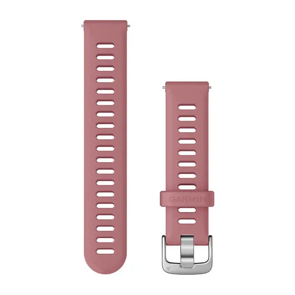 Quick Release kellarihmad (18mm) Silikoon - roosa/hõbe 110-175 mm
