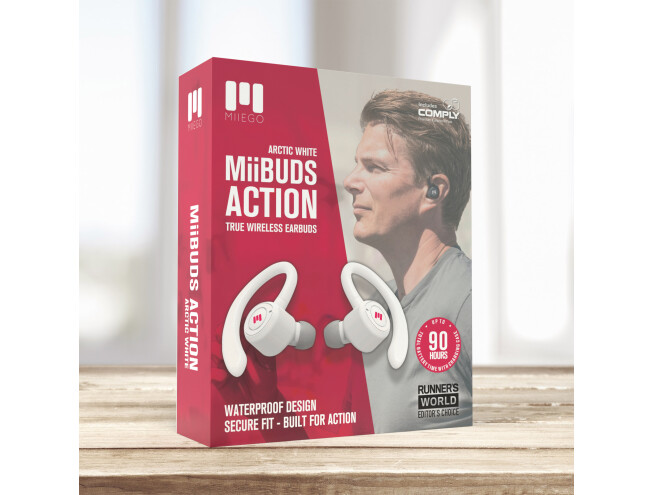 MIIEGO MiiBUDS ACTION II valged, bluetooth kõrvaklapid Valge