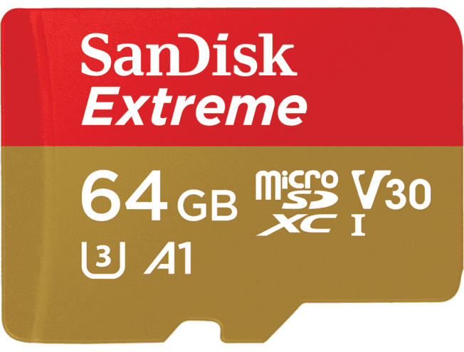 SanDisk microSDXC 64GB Extreme U3 C10 V30